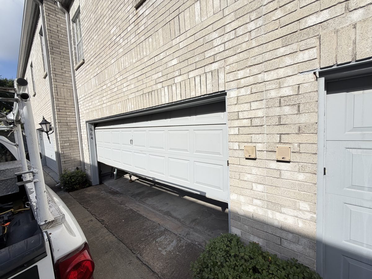 Residential garage door work in Houston by Solo Garage Door Services